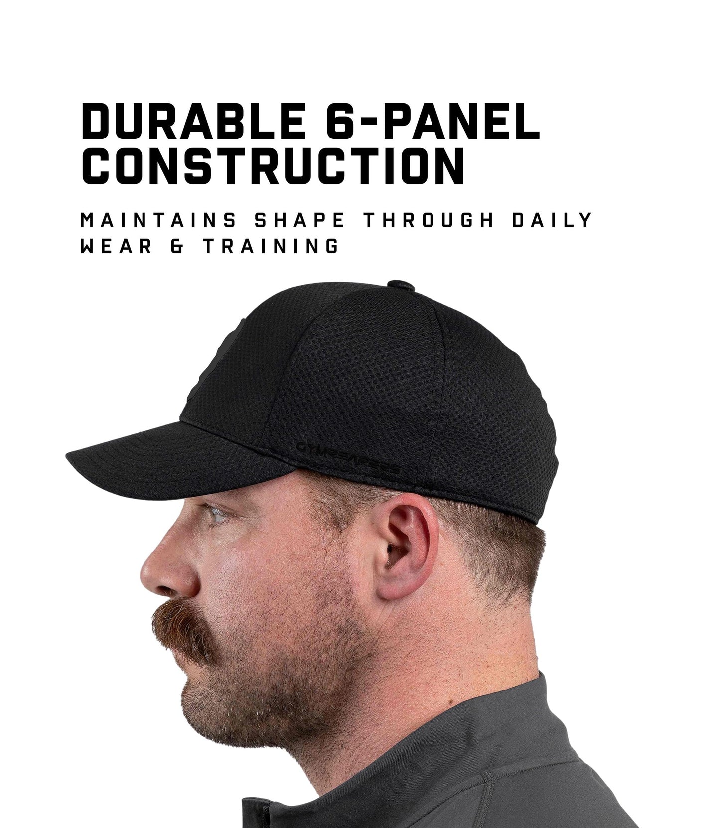 Gymreapers Baseball Hats and Caps for Men| Fitted Hats for Running, Workout, Gym & Outdoor Sports| Moisture Wicking Adapt Cap