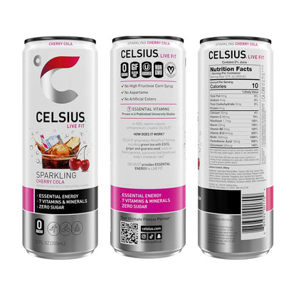 CELSIUS Sparkling Orange, Sugar Free Energy Drink, 12 Fl Oz (Pack of 12)