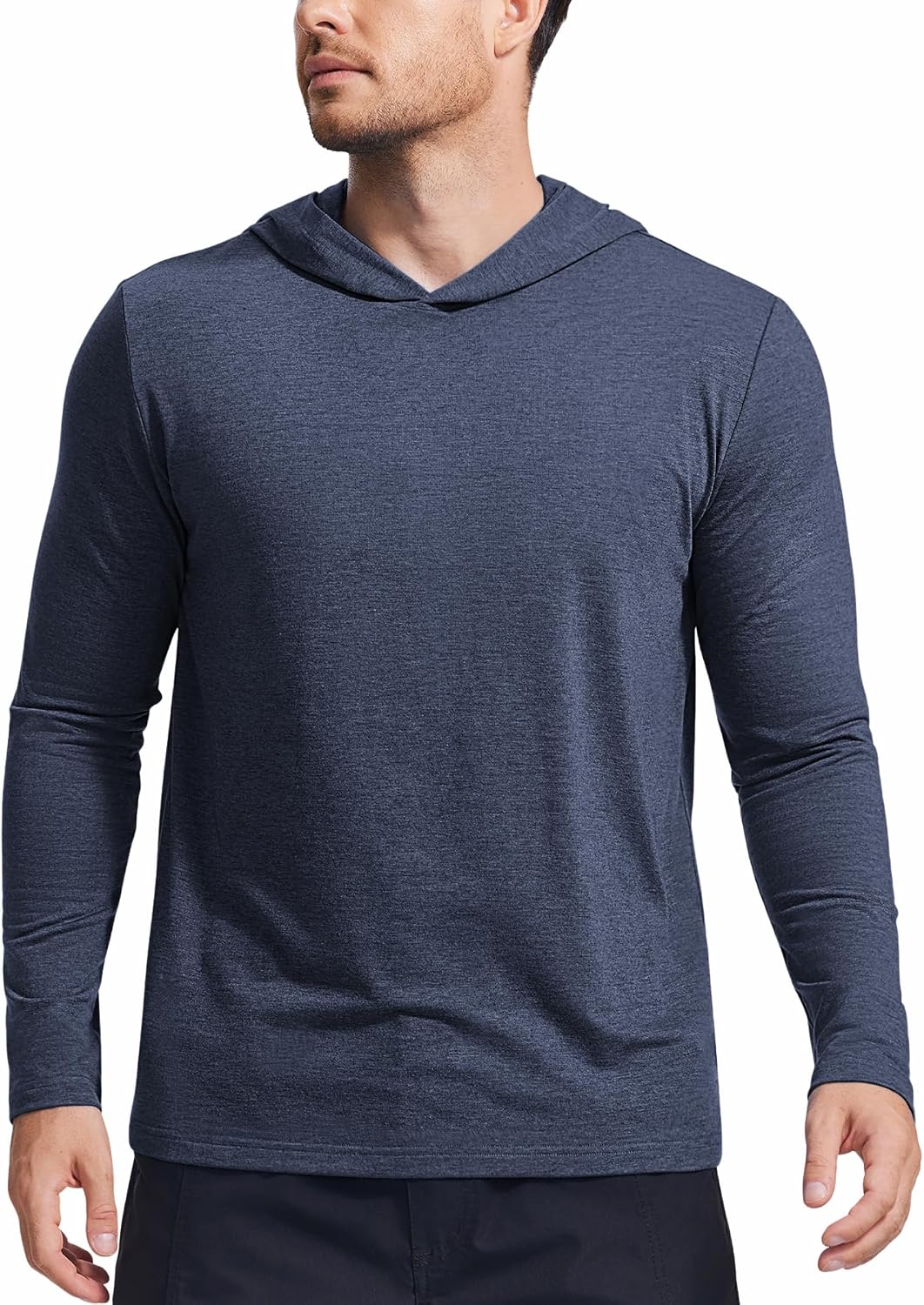 PINSPARK Lightweight Pullover Hoodies for Men Long Sleeve Hoodie for Golf Gym Workout Athletic Sweatshirt