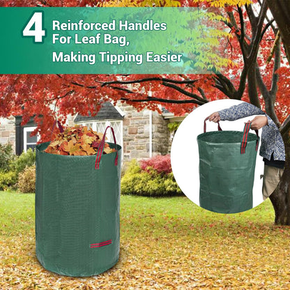 Adjustable Garden Rake for Leaves 36-73" Long Handle, 18" Wide, Heavy Duty with 25 Metal Tines ，Includes 32Gallon Leaf Bags，Designed for Lawns, Grass, Shrubs ，Flower Beds