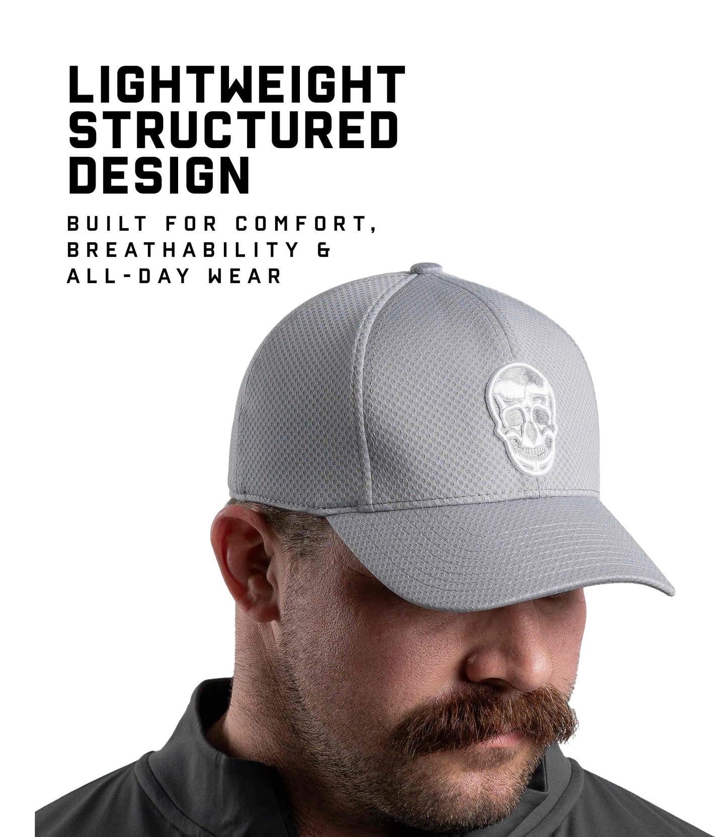 Gymreapers Baseball Hats and Caps for Men| Fitted Hats for Running, Workout, Gym & Outdoor Sports| Moisture Wicking Adapt Cap