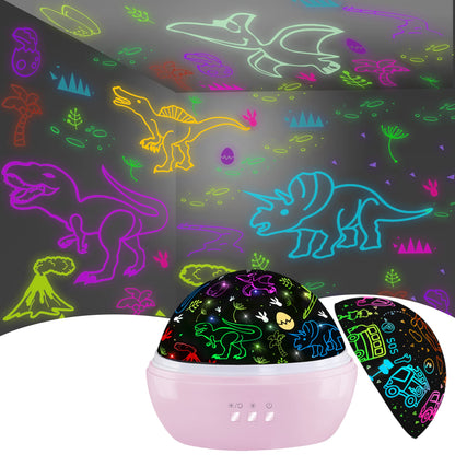 Dinosaur Night Light Toys for 3-8 Year Old Boys,2 in 1 Dino Projection for 2-10 Year Kids,Boys Girls Gifts,Suitable for Chirstmas Xmax Easter Birthday
