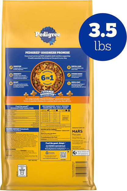 Pedigree Complete Nutrition Dry Dog Food, Steak & Vegetable, 18 lb