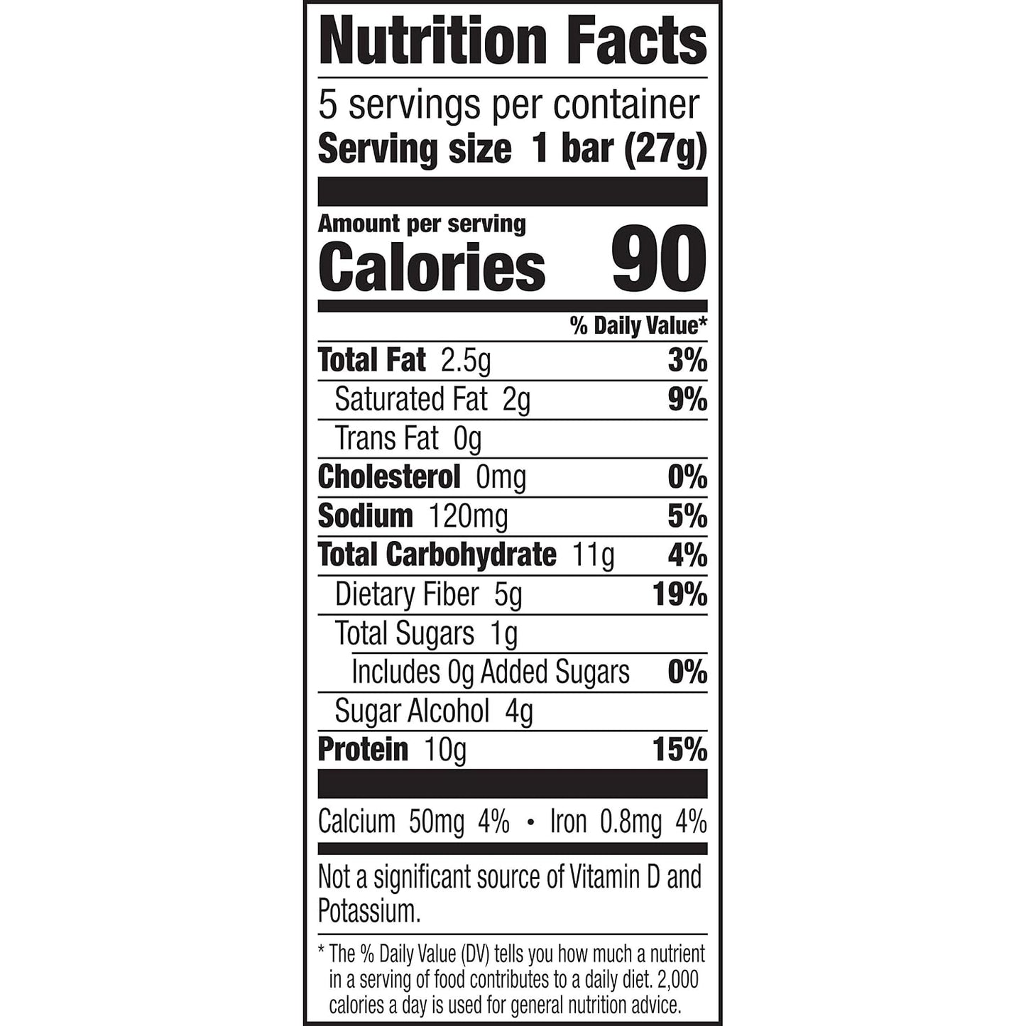 Protein One 90 Calorie Protein Bars, Peanut Butter Chocolate, Keto Friendly, 4.8 oz per box, 5 Ct (Pack of 4)