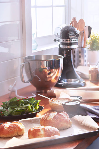 KitchenAid Artisan Series 5 Quart Tilt Head Stand Mixer with Pouring Shield KSM150PS, Almond Cream