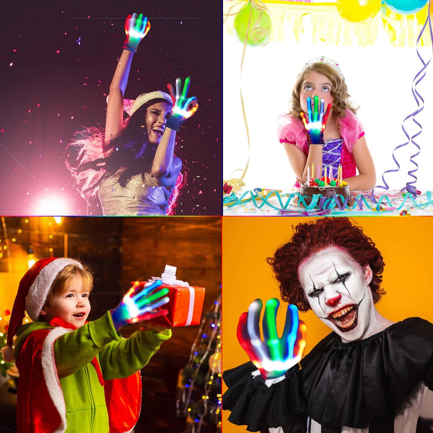 Toys for Ages 8-13 LED Gloves Toys for Boys Age 8-10 Light Up Gloves, Light Up for Kids Birthday Easter Gift Cool Fun Toys for 8-13 Year Old