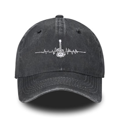 Embroidered Baseball Cap Adjustable Vintage Washed Distressed Denim Baseball Hat for Women Men