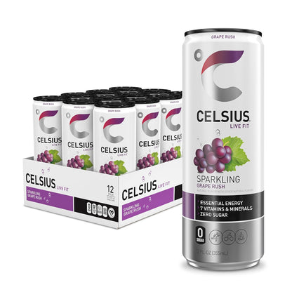 CELSIUS Sparkling Orange, Sugar Free Energy Drink, 12 Fl Oz (Pack of 12)