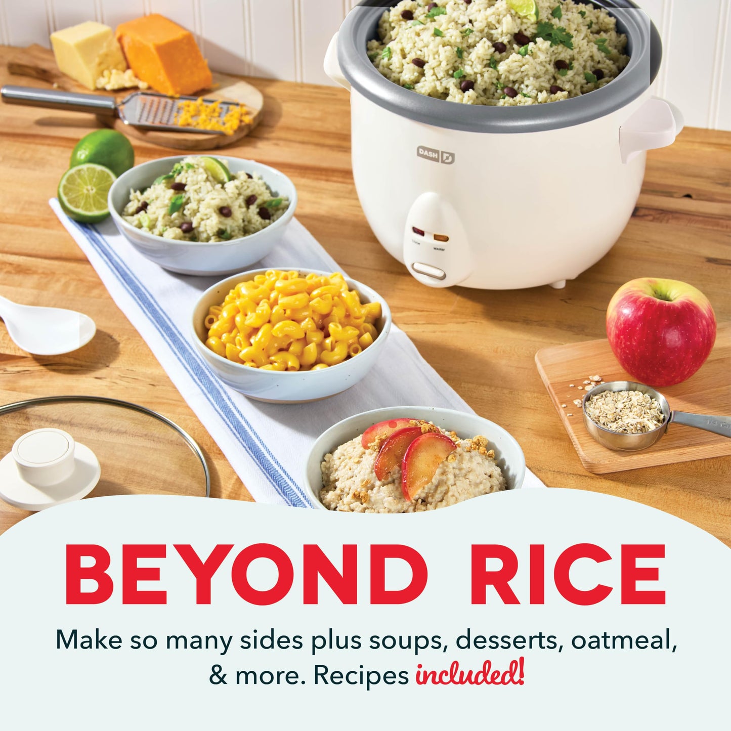 Dash Mini Rice Cooker | Small Rice Maker, 2 Cups Cooked / 1 Cup Uncooked, Ceramic Nonstick Removable Pot, Keep Warm Function, Compact and Portable for Dorm, Travel, Single Serve, Aqua