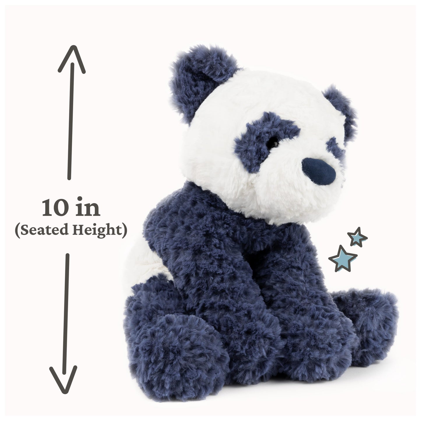 GUND Cozys Collection Cow, Stuffed Animal for Ages 0 and Up, Spring Decor Plush Toy, Cream/Blue, 10”