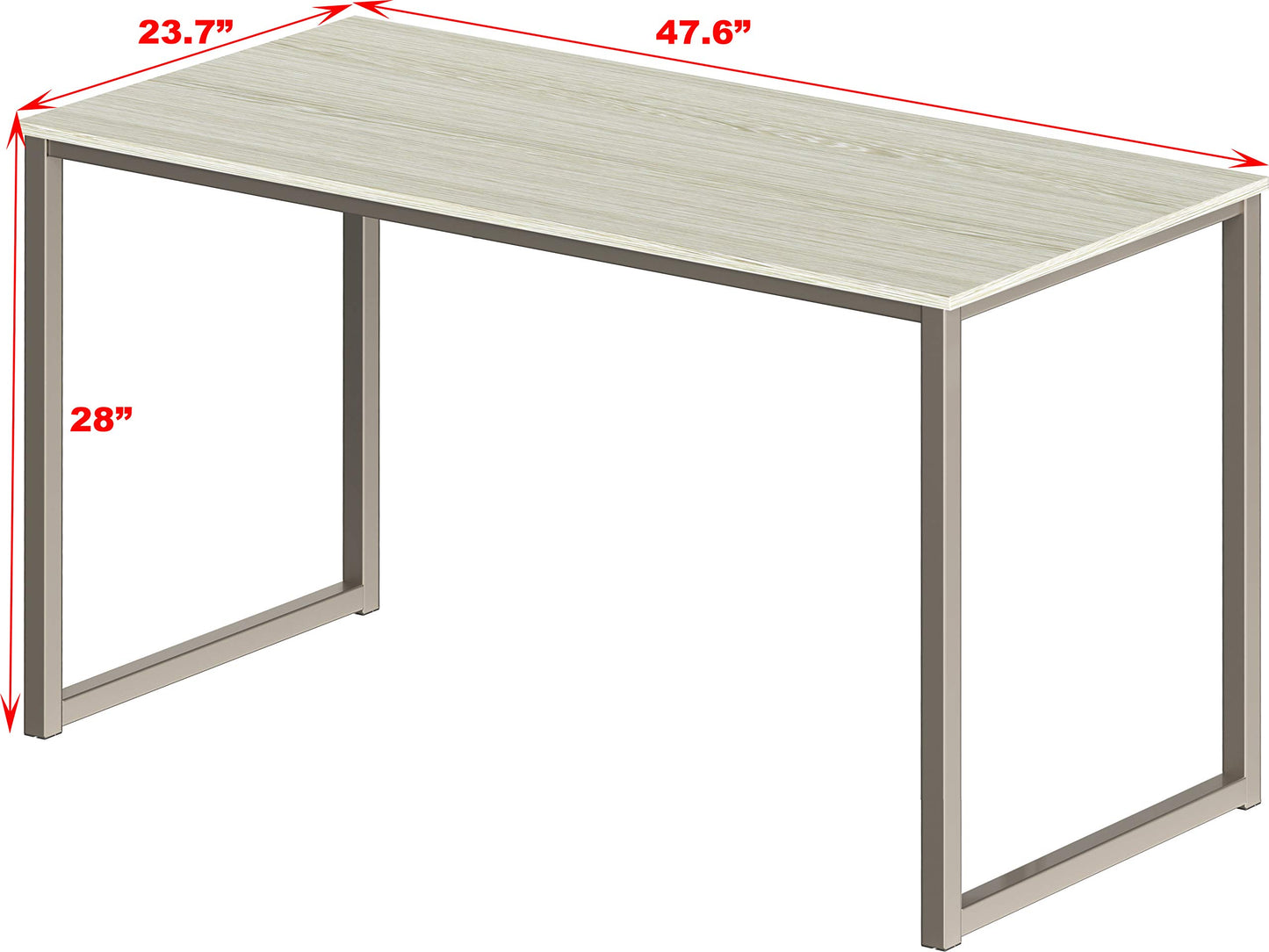 SHW Mission 32-Inch Home Office Computer Desk, Black