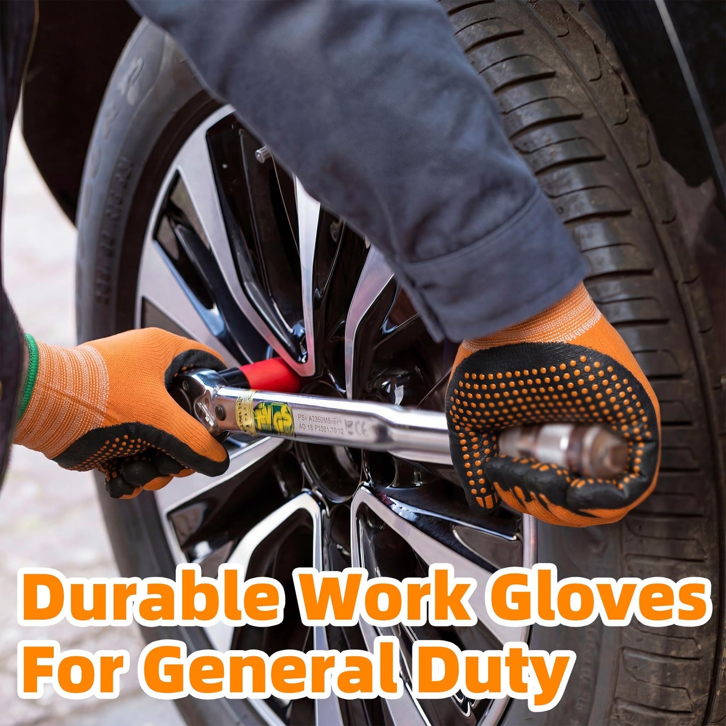Schwer 3/6/12 Pairs Safety Work Gloves with Certified Level 6 Abrasion Resistance, Gardening Gloves with MicroDot Grip, Touchscreen, General A1 Cut Resistant Glove MicroFoam Nitrile Coated, LT5619, L