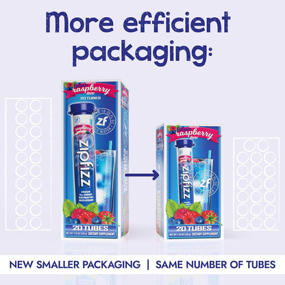 Zipfizz Daily Energy Drink Powder, Blood Orange, 20 Pack | 3-in-1 Sustained Energy, Rapid Hydration, and Essential Vitamins | Sugar-Free | Electrolyte Powder | Contains Vitamin B-12 & Antioxidants