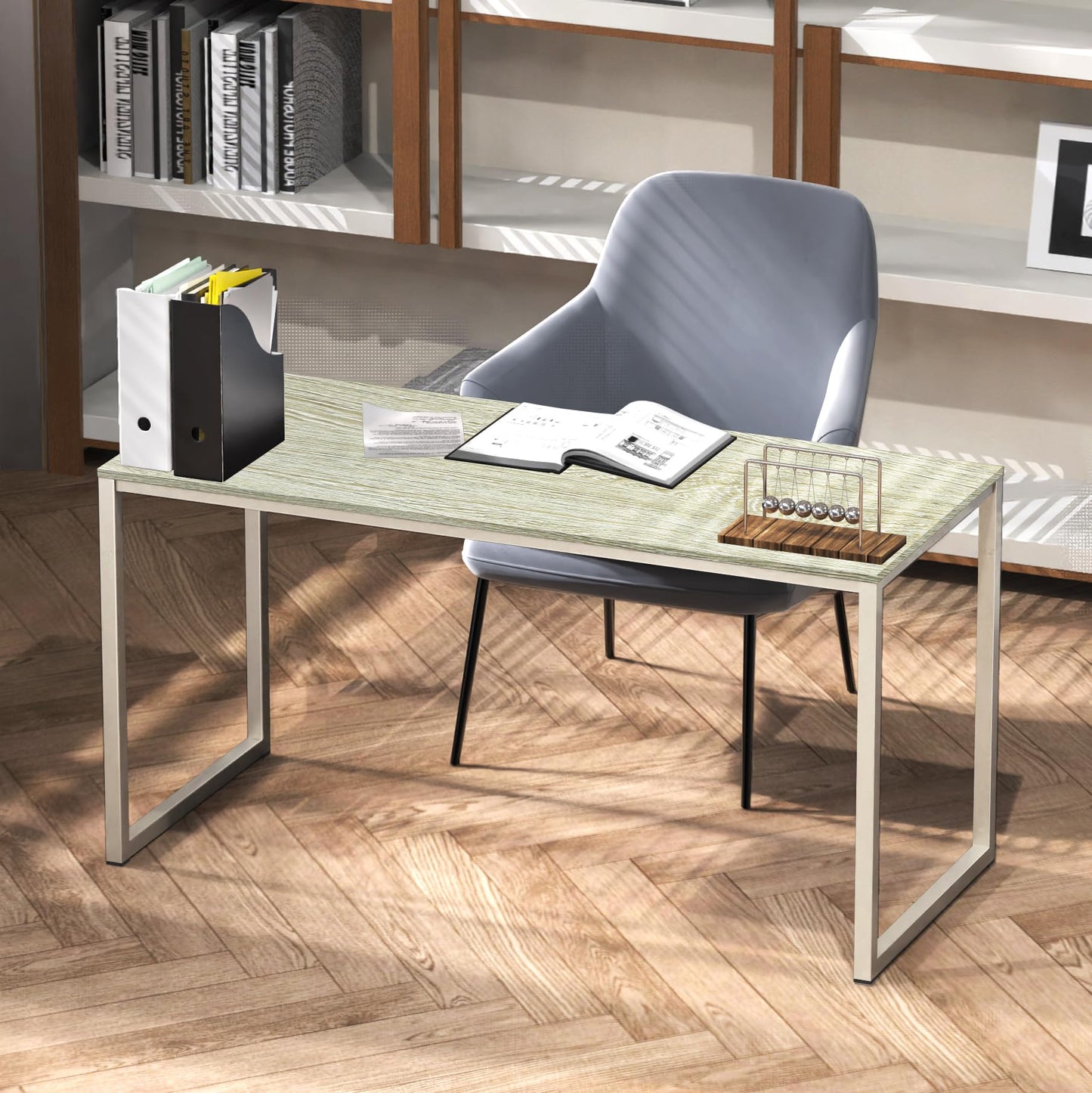 SHW Mission 32-Inch Home Office Computer Desk, Black