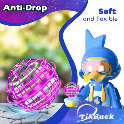 Tikduck Flying Orb Ball 2026 Toys Soaring Hover Boomerang Spinner Hand Controlled Mini Drone Cosmic Globe Spinning Kids Adults Outdoor Birthday Gift Cool Stuff for Boys Girls 6 7 8 9 10+ Year Old