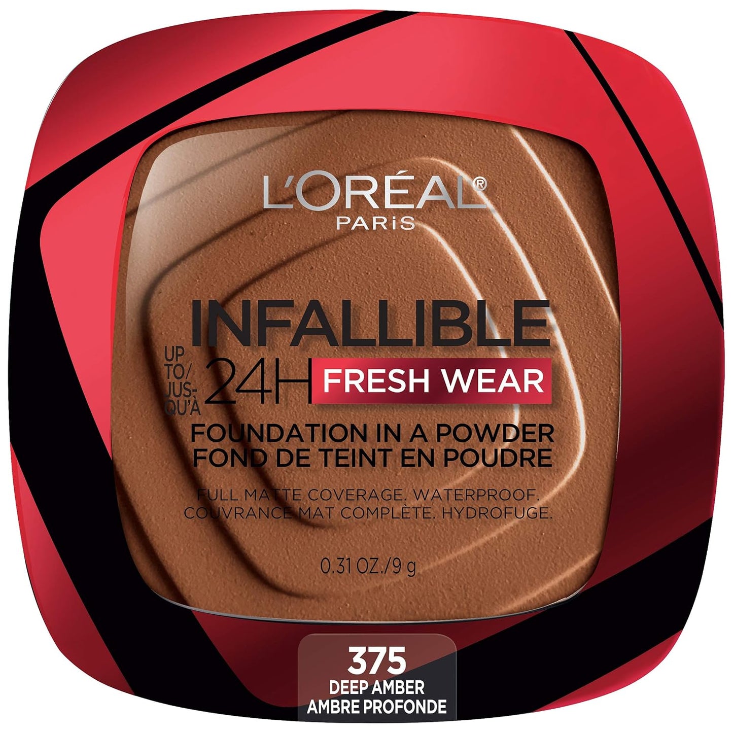 L'Oreal Paris Makeup Infallible Fresh Wear Foundation in a Powder, Up to 24H Wear, Waterproof, Vanilla, 0.31 oz. (Packaging May Vary)