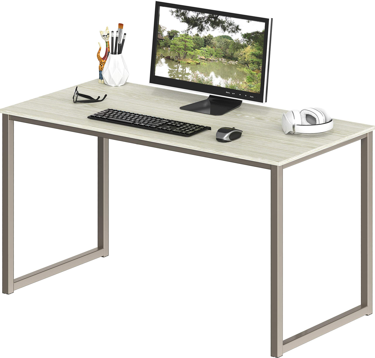 SHW Mission 32-Inch Home Office Computer Desk, Black