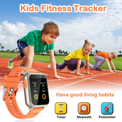Cosjoype Kids Game Smart Watch for Kids with 39 Puzzle Games HD Touch Screen Camera Music Player Pedometer Alarm Clock Calculator Flashlight 12/24hr Kid Watch Gift for 4-12 Year Old Boys Toys for Kid