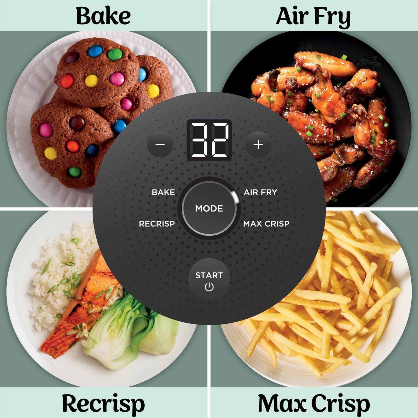 Ninja Crispi 4 in 1 Glass Air Fryer, 450°F, Non Toxic, 4QT and 6 Cup Containers with Lids, Dishwasher Safe, Cyberspace Gray, 1 Count, FN101GY