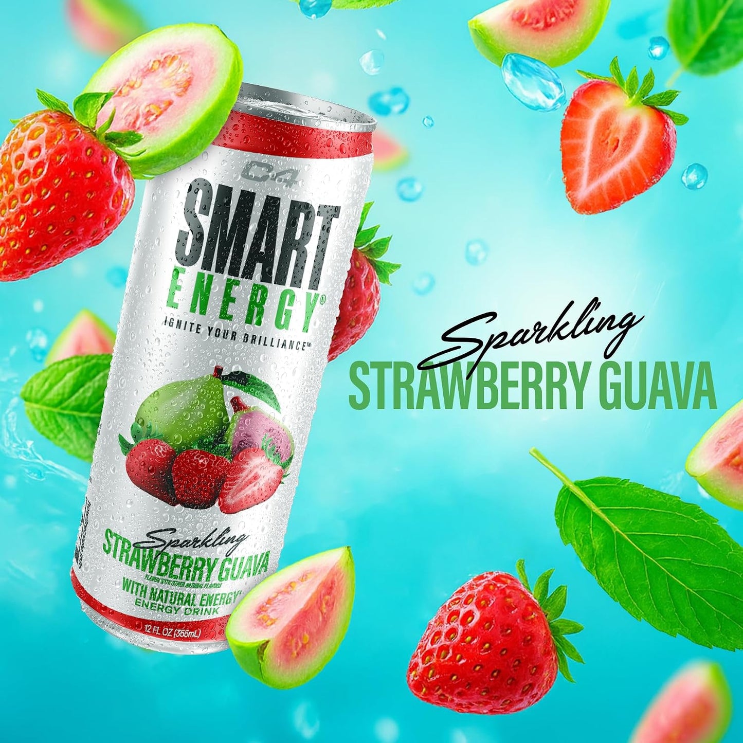 C4 Smart Energy Drinks Variety Pack, Sugar Free Performance Fuel & Nootropic Brain Booster, Coffee Substitute or Alternative, 4 Flavor Berry Breeze Variety (Pack of 24)