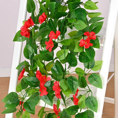 BLEUM CADE Fake Hanging Plants, 2pcs Artificial Pothos Vines Faux Plants Greenery for Wall Home Living Room Office Indoor Outdoor Decor (No Baskets)
