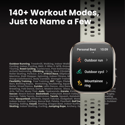 Amazfit Bip 6 Smart Watch 46mm, 14 Day Battery, 1.97" AMOLED Display, GPS & Free Maps, AI, Bluetooth Call & Text, Health, Fitness & Sleep Tracker, 140+ Workout Modes, 5 ATM Water-Resistance, Black