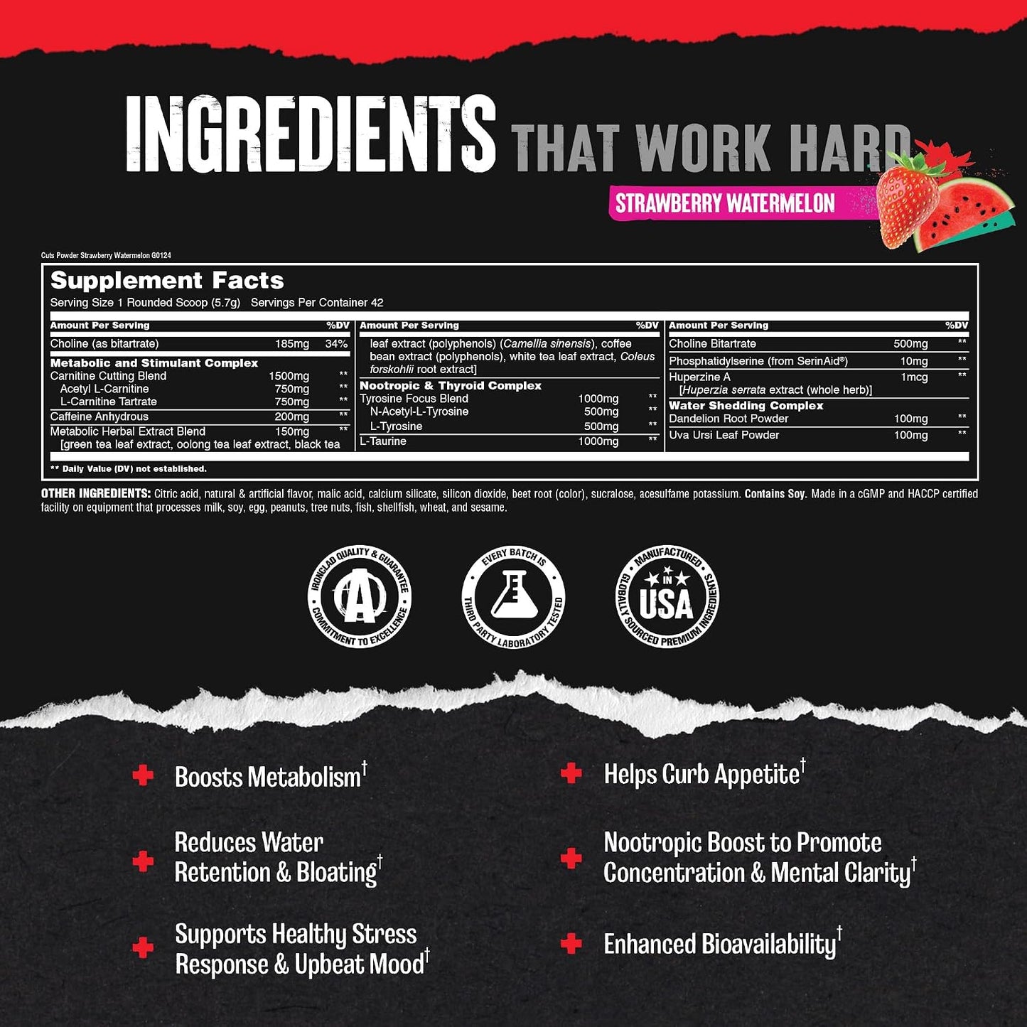 Animal Cuts Thermogenic Fat Burner Powder - Weight Loss for Women and Men for Metabolism, Energy, Focus, and Nootropic Brain Support with Ketones Appetite Suppressant - Orange Mango Flavor