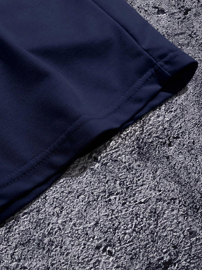 QJQ Men's Letter Graphic Drawstring Waist Shorts Summer Casual Workout Athletic Gym Track Shorts Streetwear
