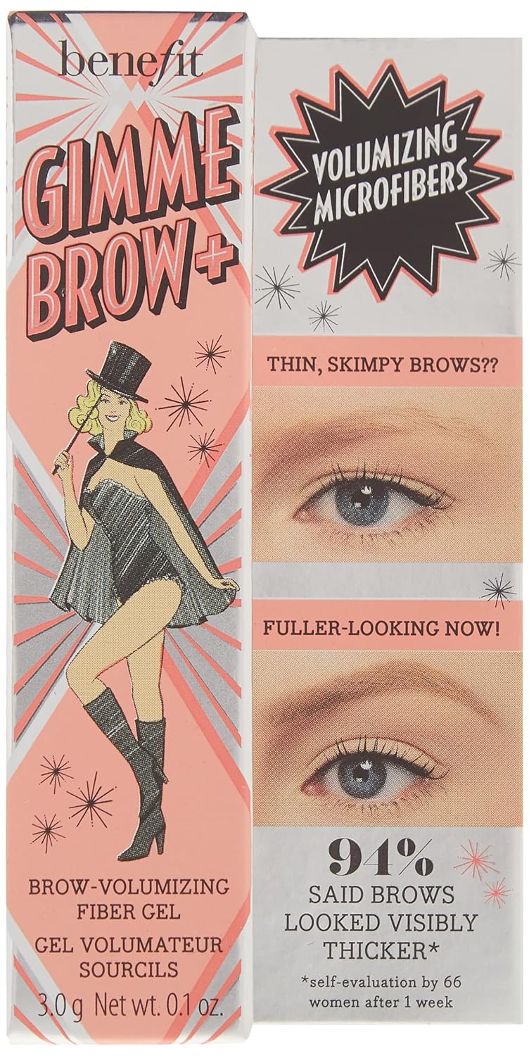 Benefit Cosmetics Gimme Brow + Volumizing Eyebrow Gel, 4.5 - Neutral deep brown, 1 Count