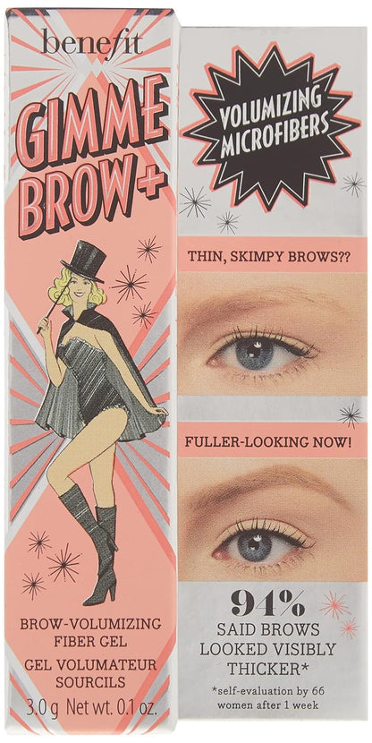 Benefit Cosmetics Gimme Brow + Volumizing Eyebrow Gel, 4.5 - Neutral deep brown, 1 Count