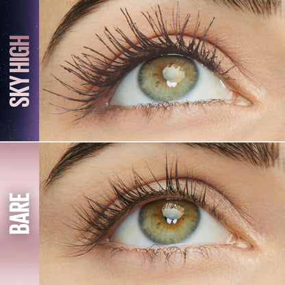 Maybelline Lash Sensational Sky High Washable Mascara Makeup, Volumizing, Lengthening, Defining, Curling, Multiplying, Buildable Formula, Blackest Black, 1 Count