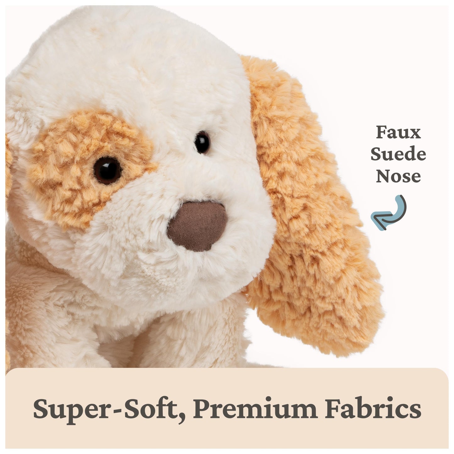 GUND Cozys Collection Cow, Stuffed Animal for Ages 0 and Up, Spring Decor Plush Toy, Cream/Blue, 10”