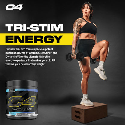 C4 Ultimate Pre Workout Powder Watermelon - Sugar Free Preworkout Energy Supplement for Men & Women - 300mg Caffeine + 3.2g Beta Alanine + 2 Patented Creatines - 20 Servings