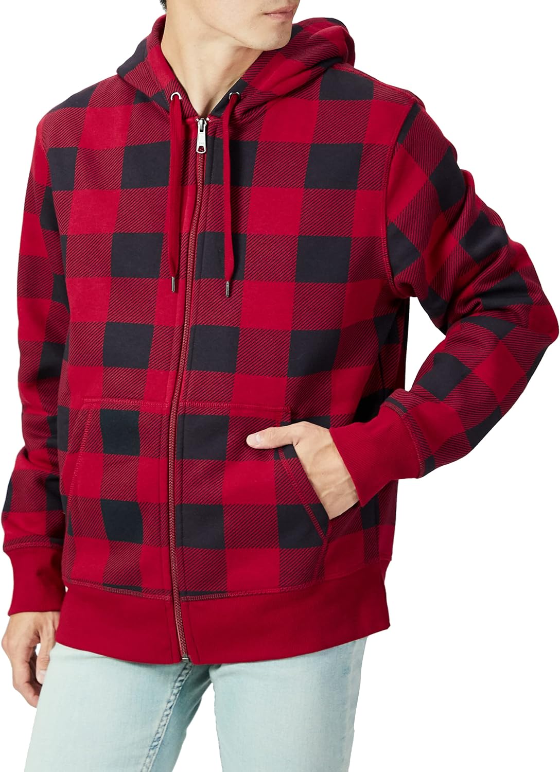 Amazon Essentials Men's Full-Zip Fleece Hoodie Sweatshirt (Available in Big & Tall)
