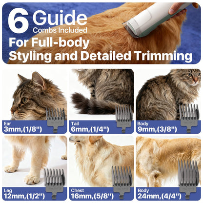 Buenkee Dog Grooming Vacuum Kit, 15000Pa Clipper, Shedding Brush, 2L, White | Brush, trim and deshed at home with less flying fur, mess-control suction and fewer emptying breaks during longer sessions
