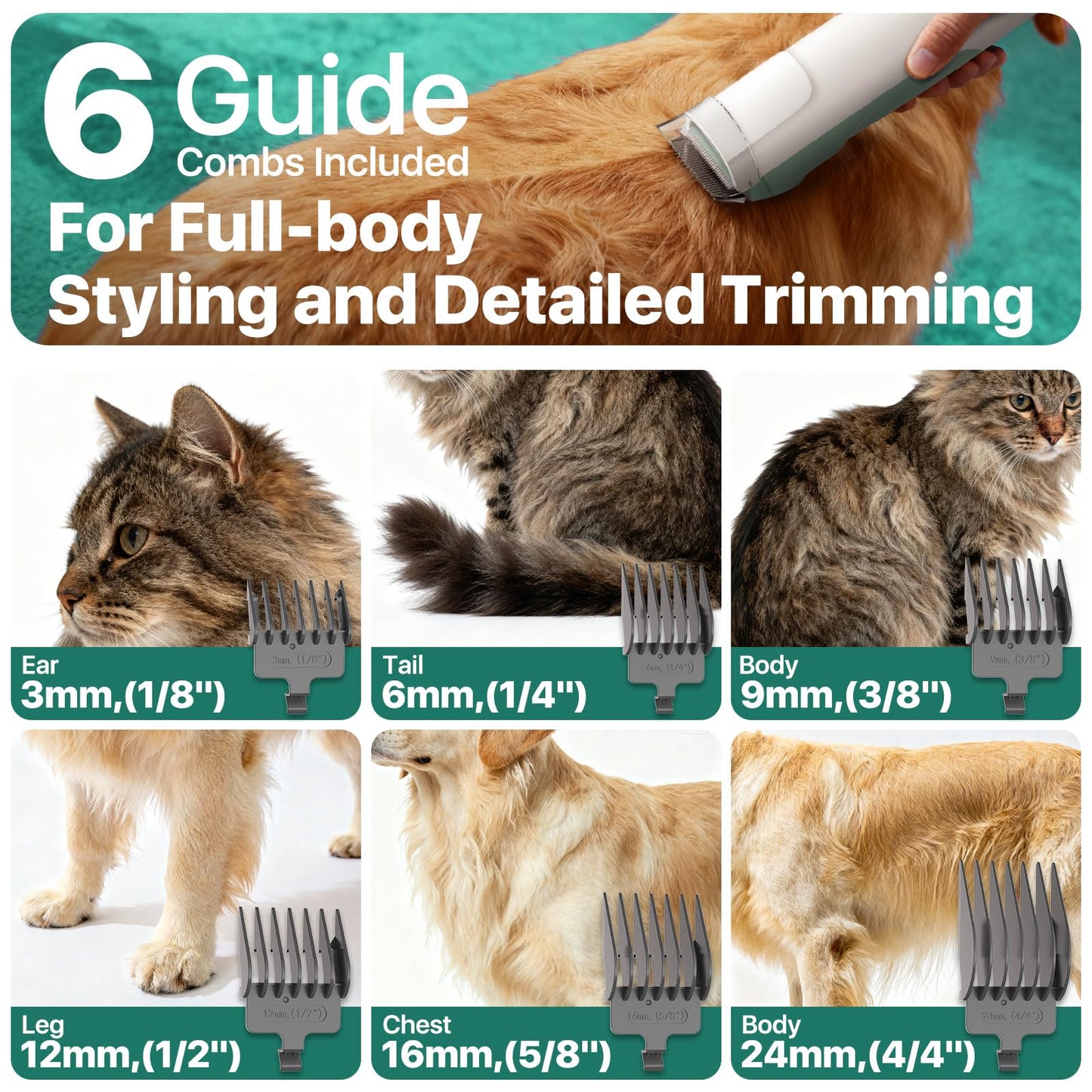 Buenkee Dog Grooming Vacuum Kit, 15000Pa Clipper, Shedding Brush, 2L, White | Brush, trim and deshed at home with less flying fur, mess-control suction and fewer emptying breaks during longer sessions