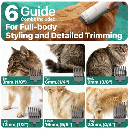 Buenkee Dog Grooming Vacuum Kit, 15000Pa Clipper, Shedding Brush, 2L, White | Brush, trim and deshed at home with less flying fur, mess-control suction and fewer emptying breaks during longer sessions