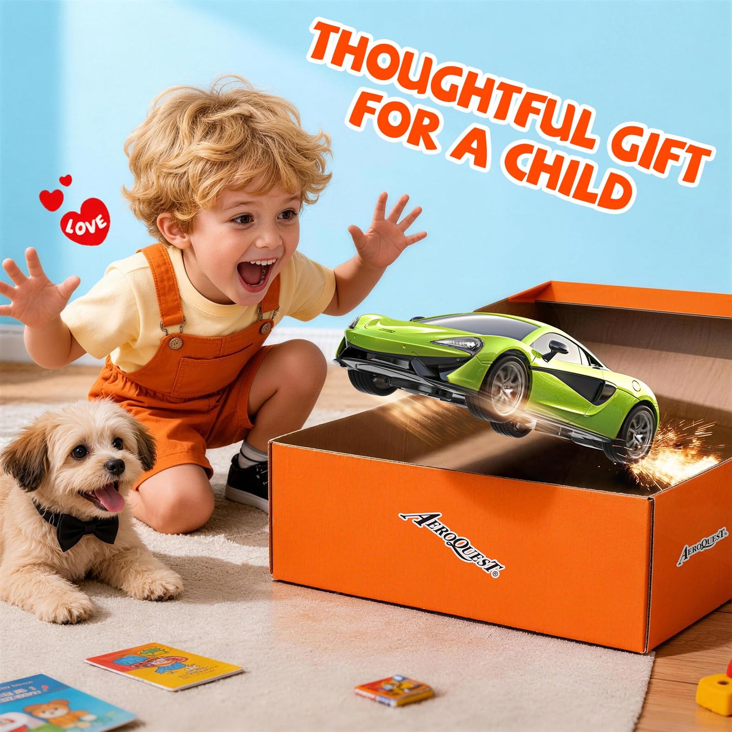 AEROQUEST 1:24 Lamborghini Remote Control Car （Green） | Officially Licensed,Birthday Gift,Toys for ages 3-8,Aventador SVJ Mode,Electric Sport Racing,Hobby RC Cars