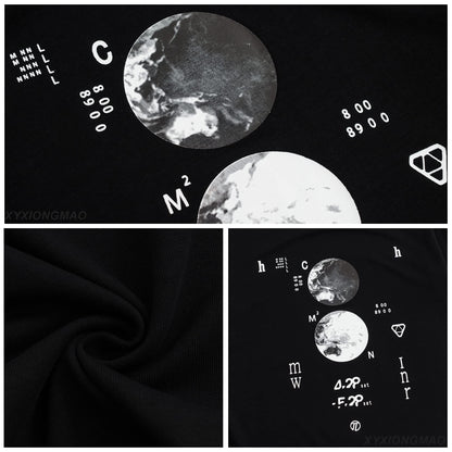 XYXIONGMAO Casual Sports Short-Sleeved T-Shirt Loose Cotton Japanese Streetwear Hip Hop Unisex Graphic Tees Shirts for Men
