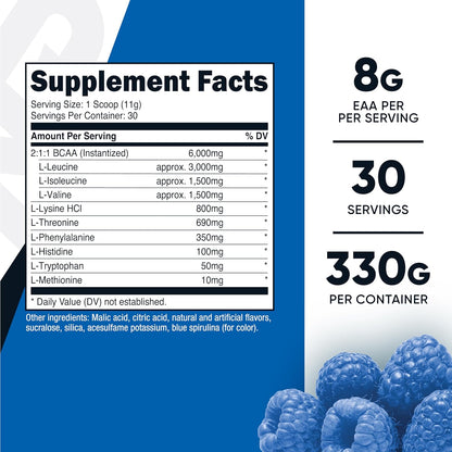 Nutricost EAA Powder 30 Servings (Fruit Punch) - Essential Amino Acids - Non-GMO, Gluten Free, Vegetarian Friendly (Pack of 2)