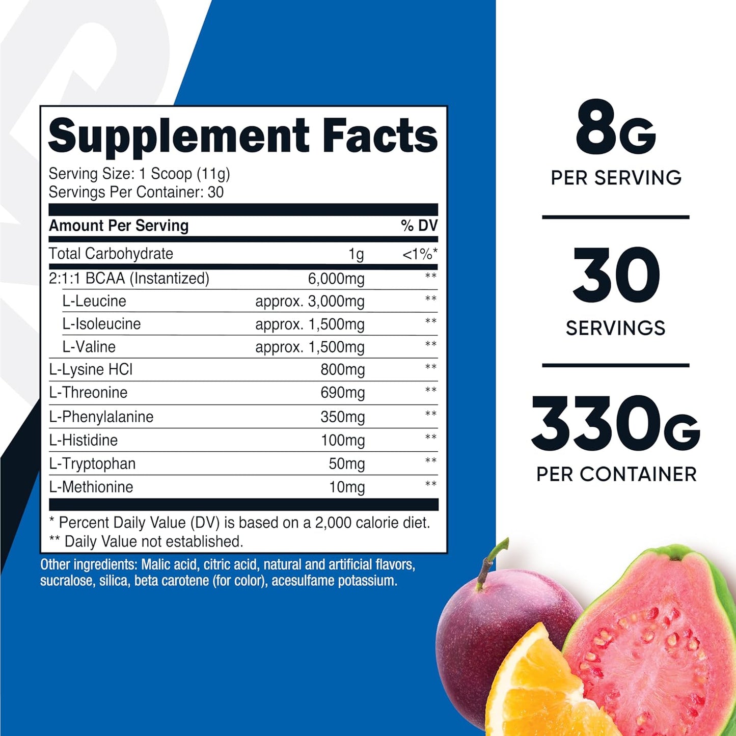 Nutricost EAA Powder 30 Servings (Fruit Punch) - Essential Amino Acids - Non-GMO, Gluten Free, Vegetarian Friendly (Pack of 2)