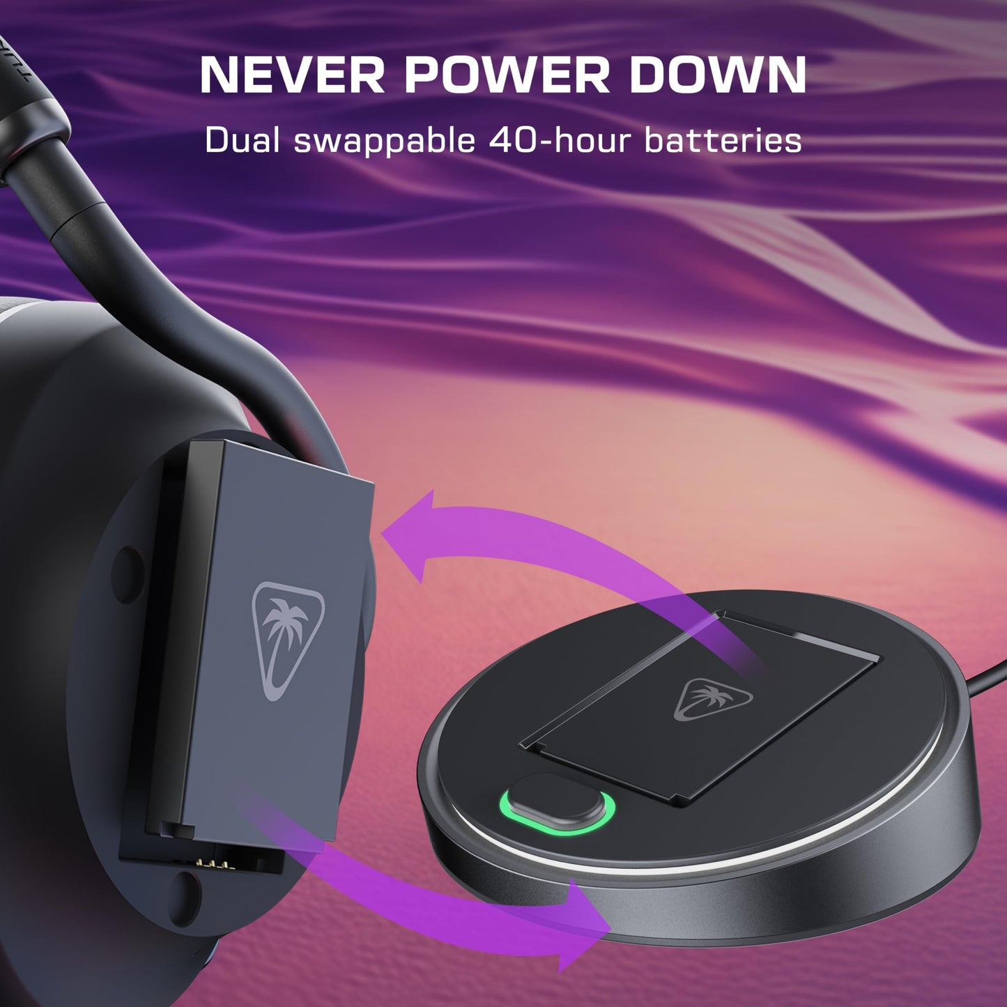 Turtle Beach Stealth Pro II Premium Wireless Gaming Headset for Xbox Series X|S, PS5, PS4, PC - Hi-Res Audio, Dolby Atmos, Active Noise Cancellation, Simultaneous Bluetooth, 24-bit Audio - Black