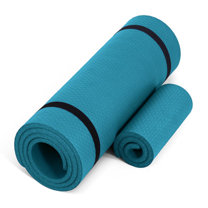 CAP Barbell 1/2-Inch High Density Exercise Yoga Mat with Strap | Multiple Options