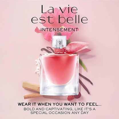 Lancôme La Vie Est Belle Intensément Eau de Parfum - Long Lasting Fragrance with Notes of Raspberry, Jasmine & Red Sandalwood - Warm & Floral Women's Perfume