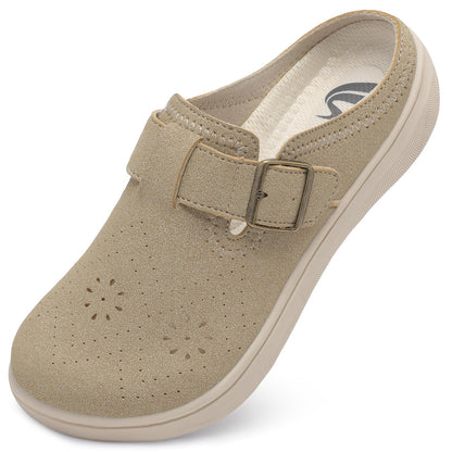 Spesoul Clogs for Women Wide Width Slip On Mules Slide On Potato Shoes Diabetic Slippers Closed Toe Zero Drop for Swollen Feet Summer Indoor Outdoor