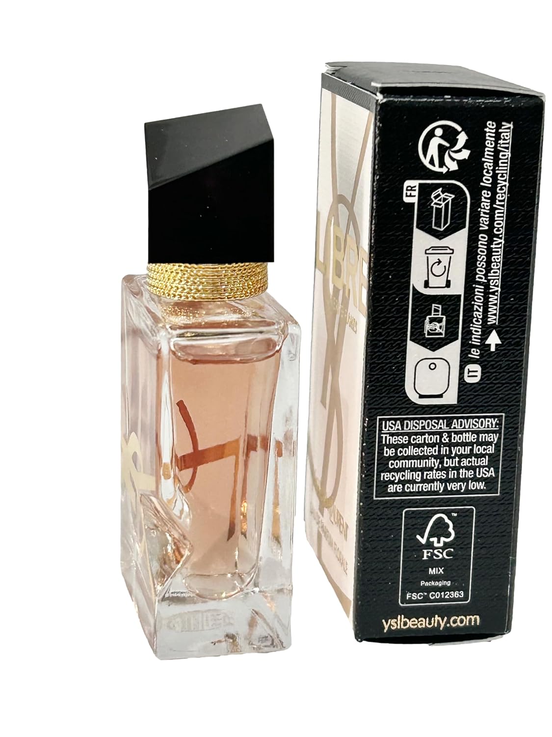 Yves Saint Laurent YSL LIBRE FLOWERS & FLAMES EDP FLORALE Mini Perfume LE PARFUM Splash On - 7.5 ml / 0.25 Fl Oz