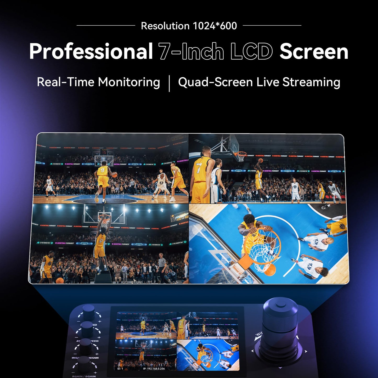 Tenveo 4K NDI PTZ Camera AI Humanoid & Face Auto-Tracking, HDMI/LAN/USB3.0 PoE PTZ Camera 20X Optical Zoom IP Live Streaming, for Church Services Worship Video Conference Live Streaming YouTube OBS