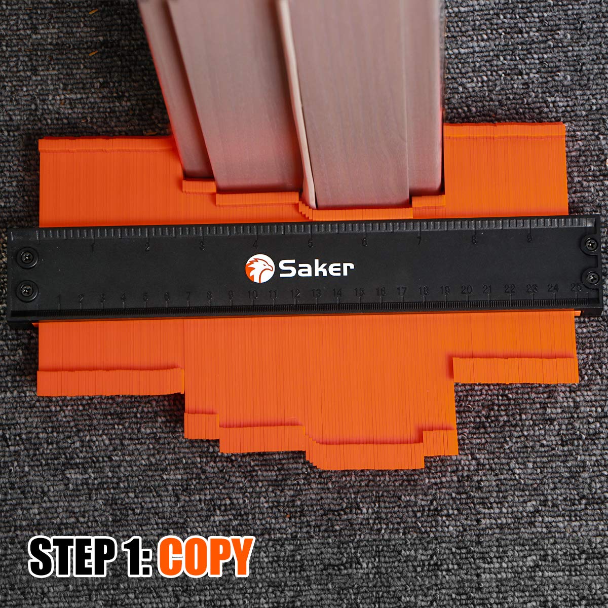 Saker Contour Gauge (10Inch) Profile Tool with Adjustable Lock,Gifts for Men Women Father Dad Boyfriend Husband-Precisely Copy Irregular Shape Duplicator-Cool Gadgets for Woodworking Tool Tracing
