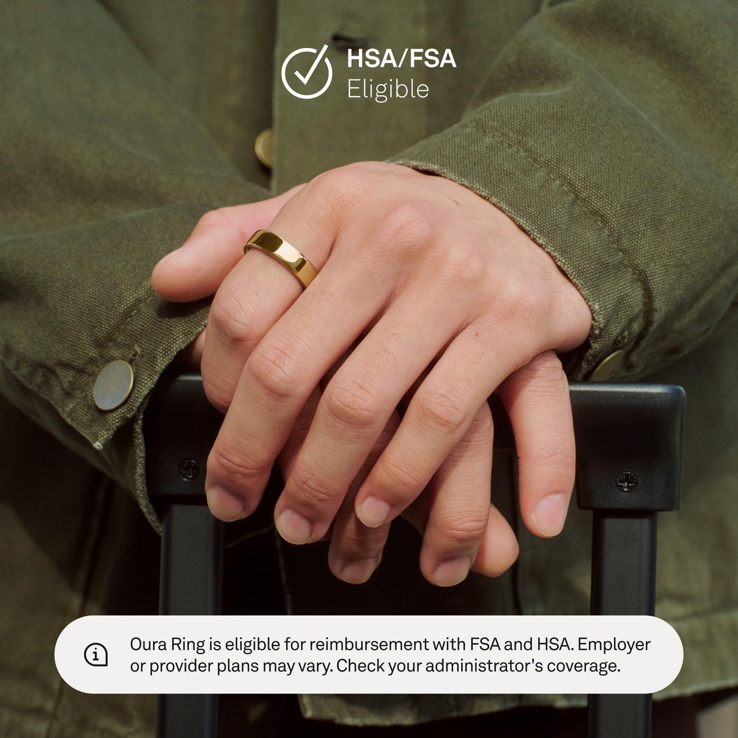 Oura Ring 5 - Stealth - Size 9 - World's Smallest Smart Ring - Sleep, Activity, Women's Health, AI Advisor, 1 Week of Battery Life, Oura App, Android & iOS Compatible