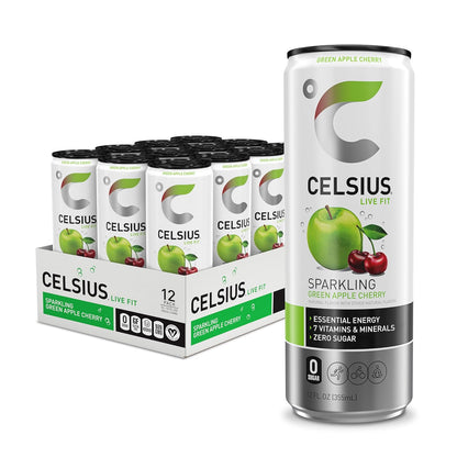 CELSIUS Sparkling Orange, Sugar Free Energy Drink, 12 Fl Oz (Pack of 12)